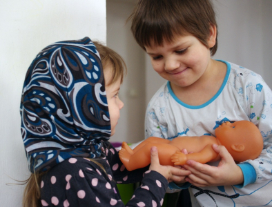 Ester s Maťo&scaron;kem a hemenem.