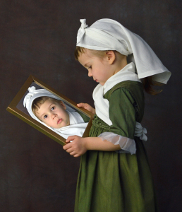 Esterka jako živ&yacute; obraz.