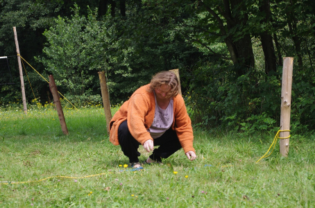 K&aacute;ča v uzlovac&iacute;m procesu.