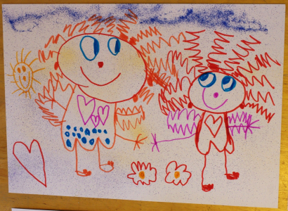 Esterka vytvořila anděl&iacute;čky.