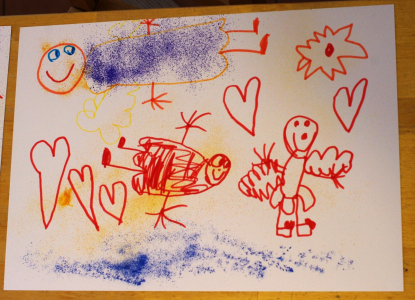 Esterka vytvořila anděl&iacute;čky.