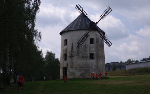 Větrn&yacute; ml&yacute;n u Libav&eacute; s tajnou zpr&aacute;vou.