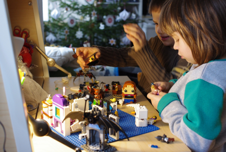 Esterka s Maťo&scaron;kem na sestr&aacute;ln&iacute;m syst&eacute;mu.