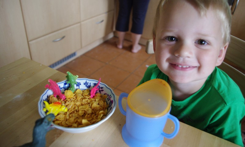 S &Scaron;imonem jed&iacute; i dinosauři.