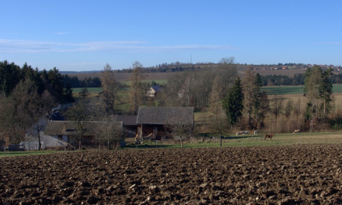 Pohoda na vysočině, statek, koně...