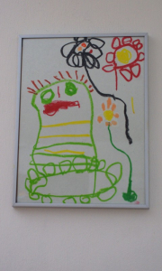 &Scaron;imonův obr&aacute;zek - Alinka s l&eacute;čiv&yacute;ma kytičkama.