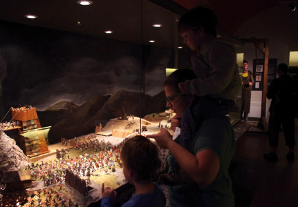 Expozice husitsk&eacute;ho muzea v T&aacute;boře.