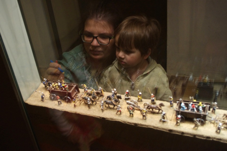 Modely bojovn&iacute;ků byly moc hezky um&iacute;stěn&eacute;, mohli na ně koukat i mal&iacute;.