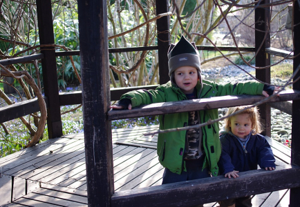 Esterka s Matějem v alt&aacute;nku.