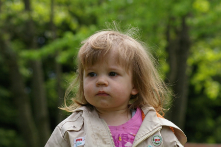 Esterka po konzumaci &scaron;pek&aacute;čků, jako d&aacute;ma.