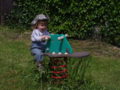 Esterka na krokod&yacute;lovi.