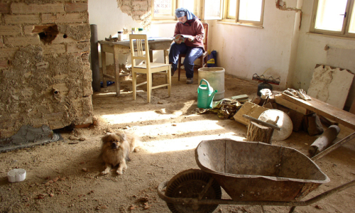 nejv&iacute;c pr&aacute;ce zabralo vykop&aacute;v&aacute;n&iacute; původn&iacute;ch podlah